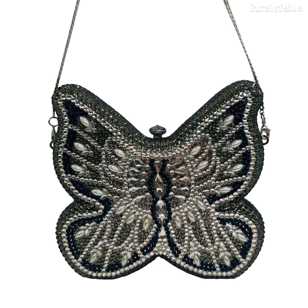 Pink Butterfly Shaped Dinner Bag