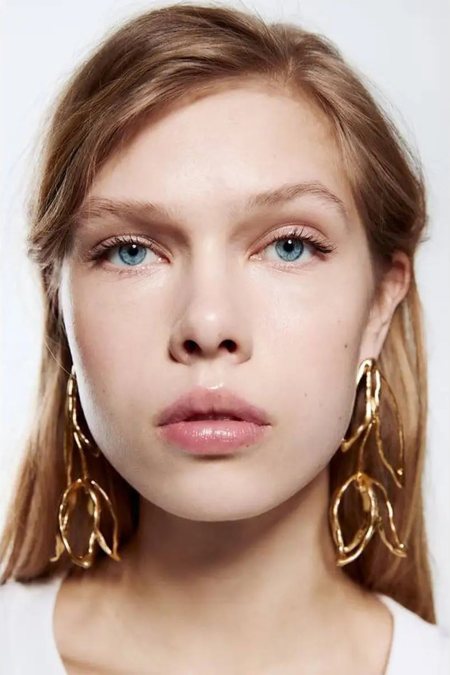Abstract Floral Drop Earrings-purelyfable