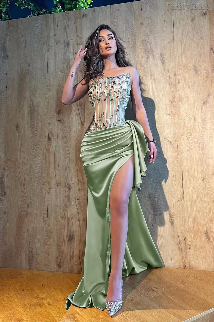 Bianca Green Open-Back Bodycon Dress