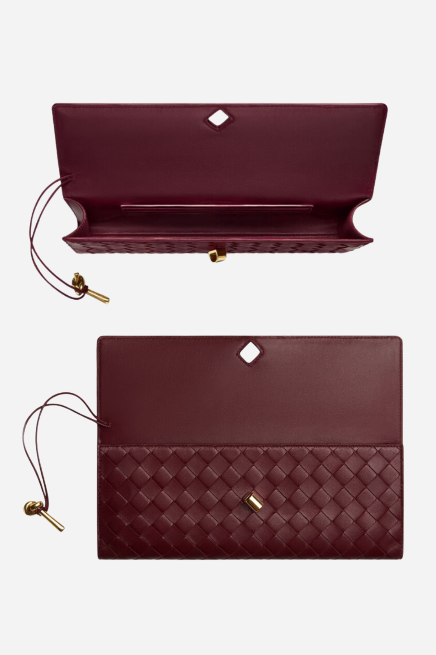 Woven Leather Clutch Bag-purelyfable