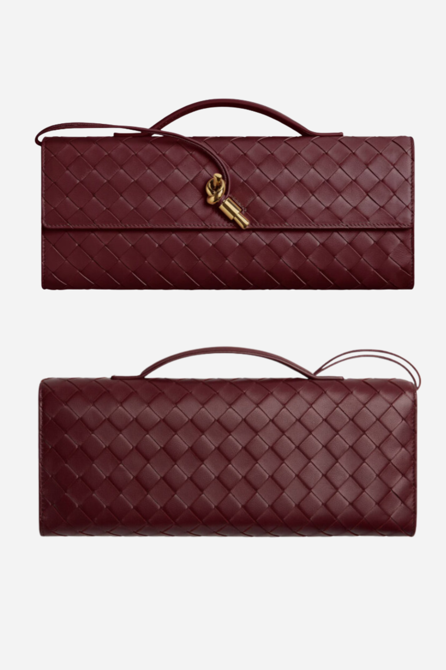 Woven Leather Clutch Bag-purelyfable