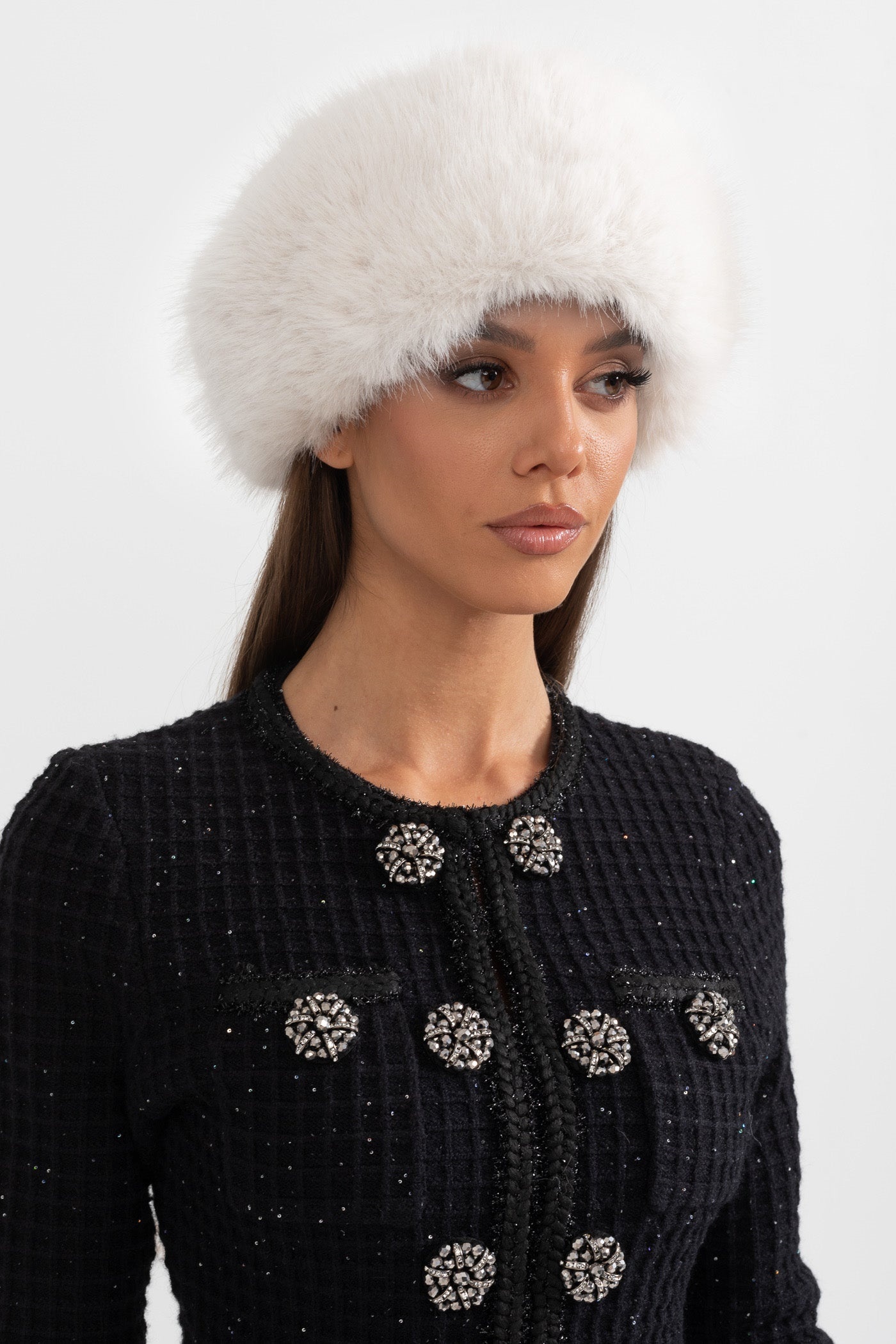 Faux Fur Roller Hat-purelyfable