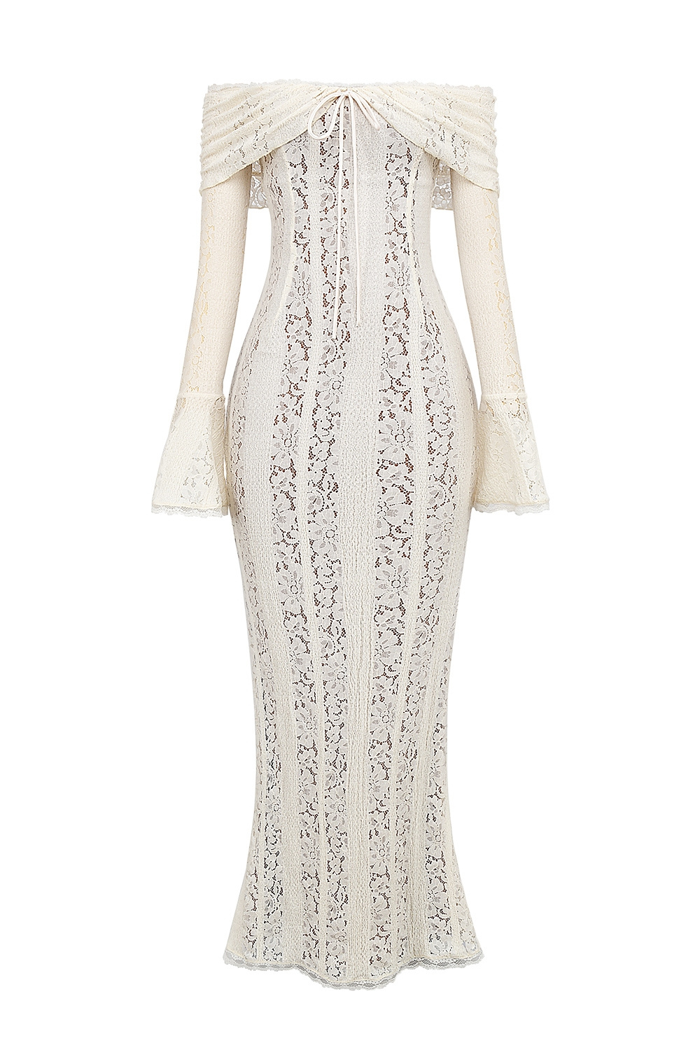 Emily Off Shoulder Lace Maxi Dress-purelyfable