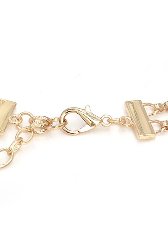 Vintage Portrait Pendant Chain Belt-purelyfable