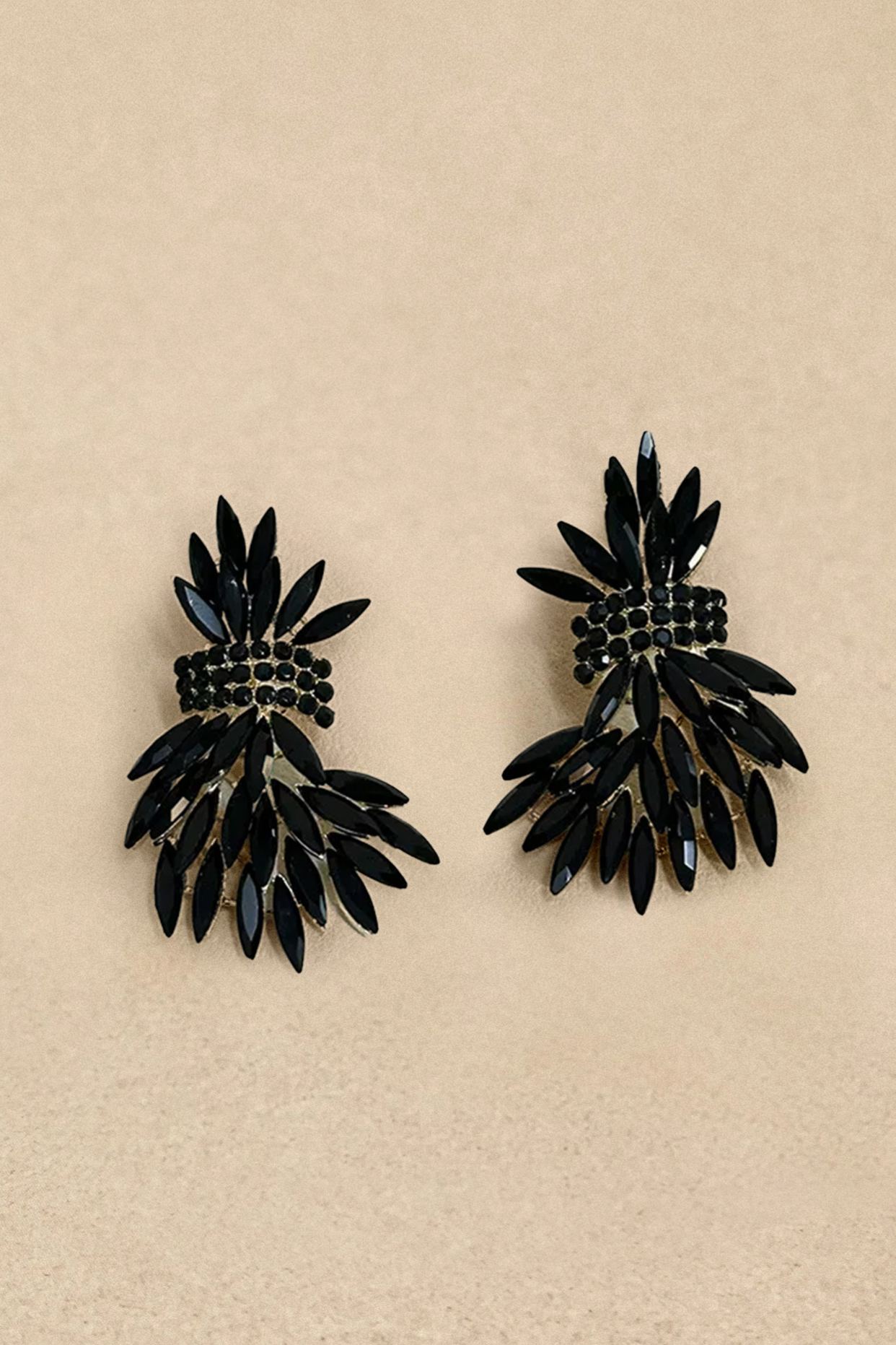 Marquise Cut Crystal Earrings-purelyfable
