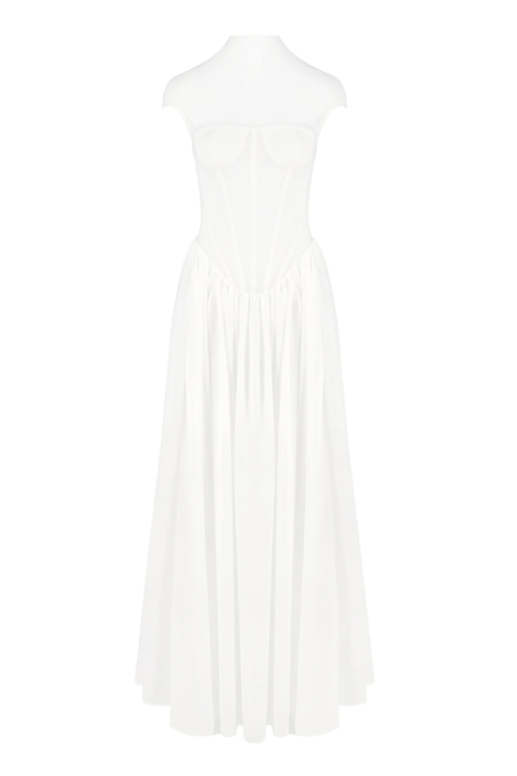 Alyssa Cap Sleeve Corset Maxi Dress-purelyfable