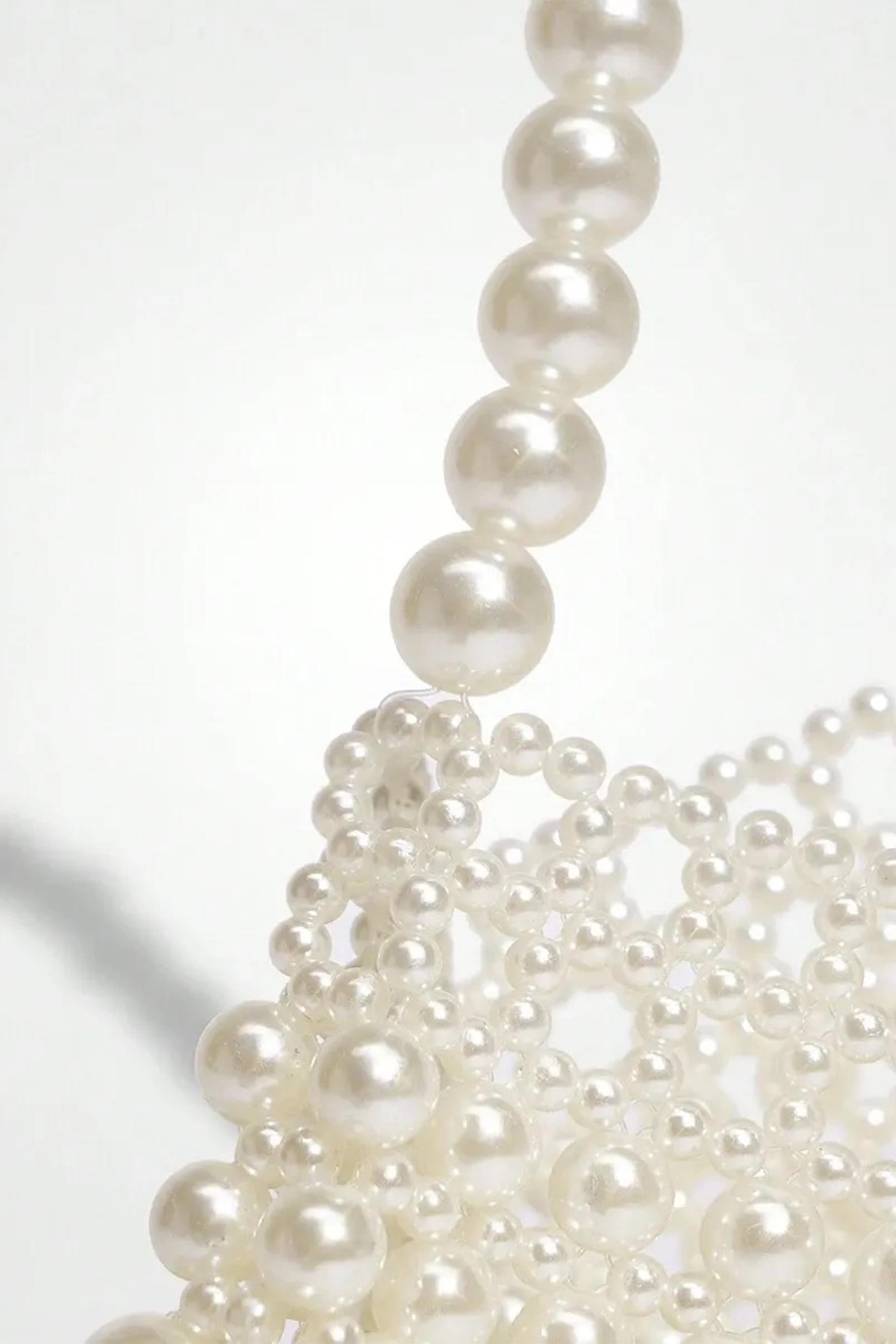 Pearl Beaded Shoulder Bag-purelyfable