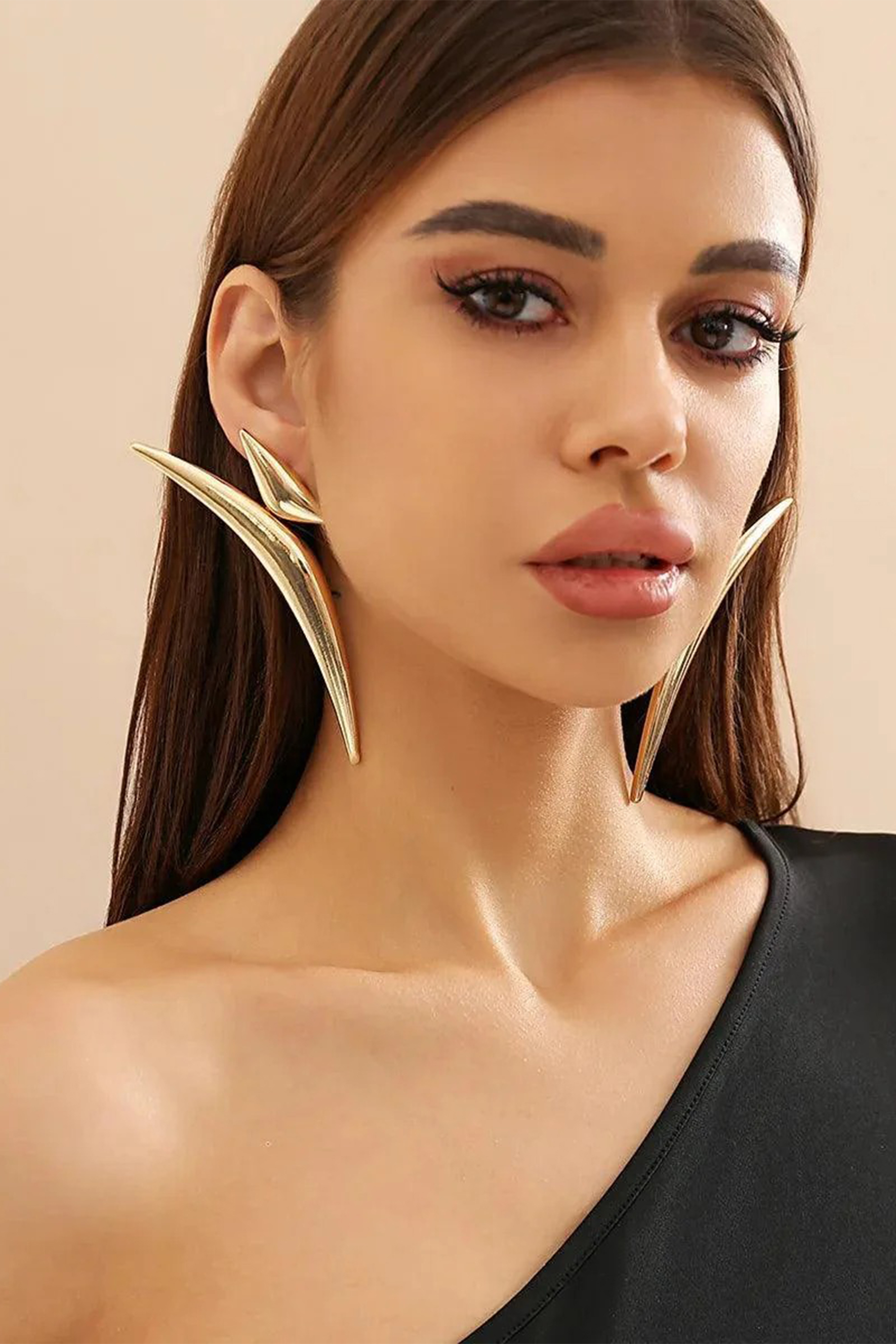 Abstract Triangle Pointed Drop Earrings-purelyfable