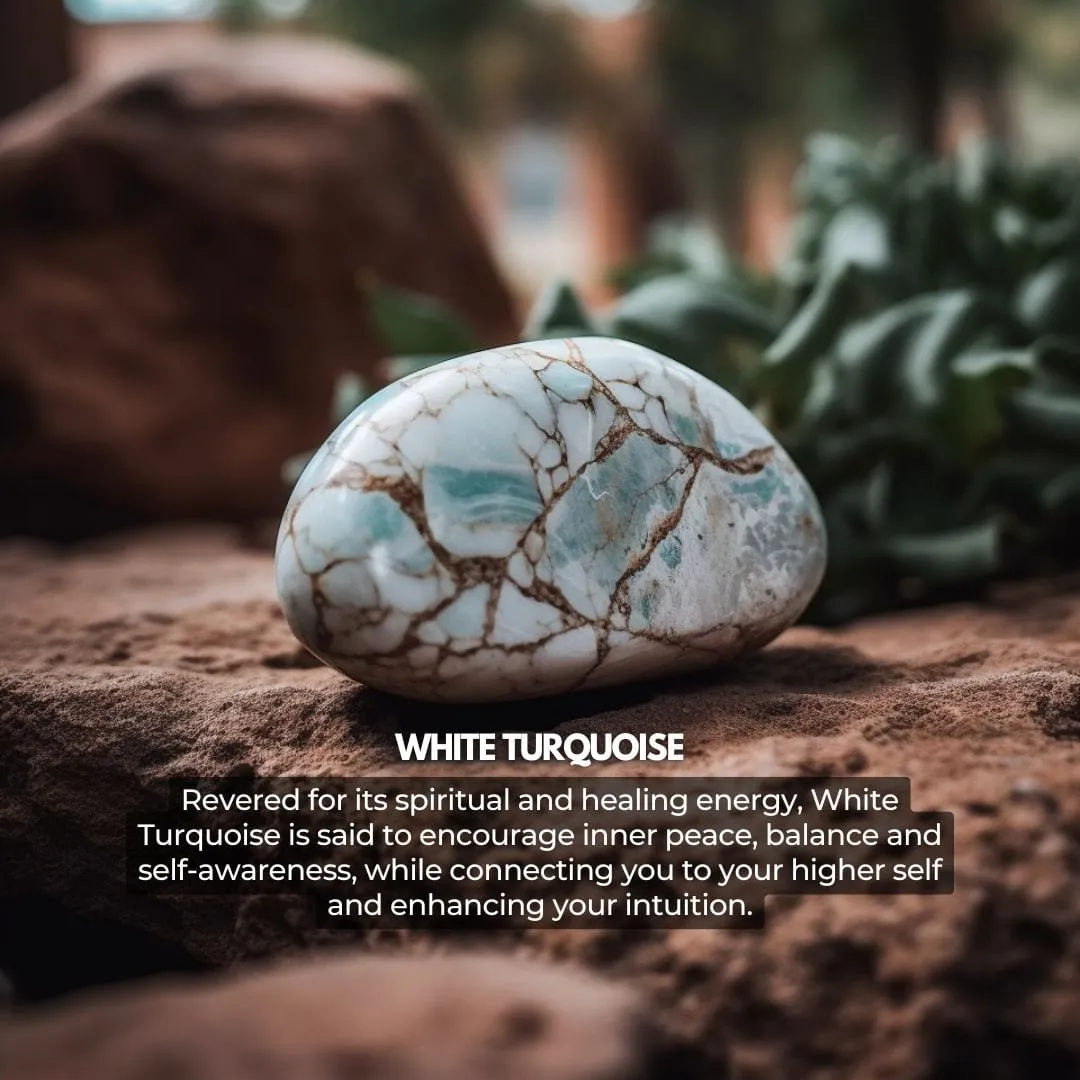 White Turquoise Bracelet - Peace, Tranquility, Mindfulness