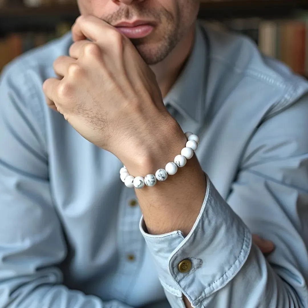 White Turquoise Bracelet - Peace, Tranquility, Mindfulness