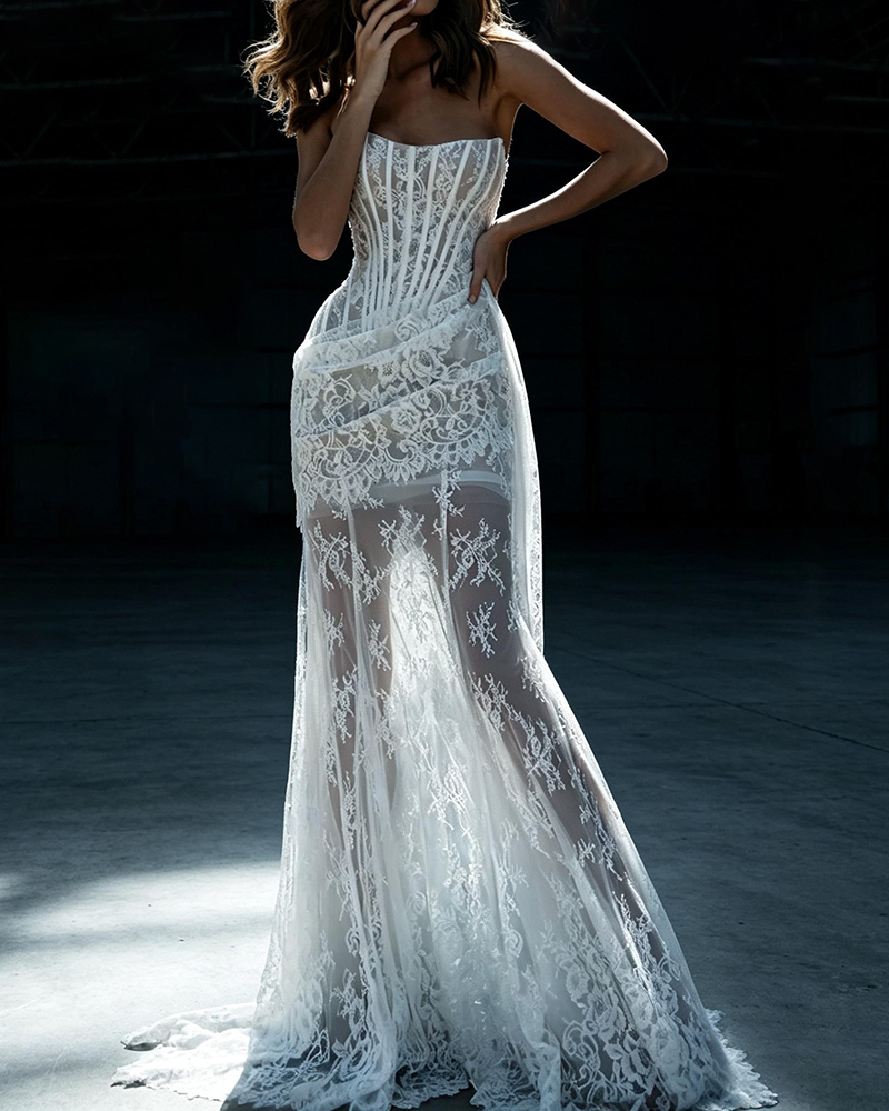 Beatrice White Backless Dress