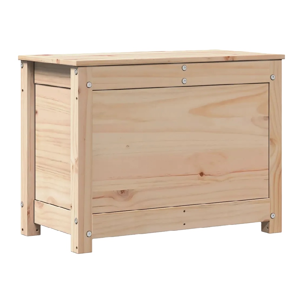 Baúl de Almacenamiento de Madera Maciza con Tapa-leonardmolly.shop