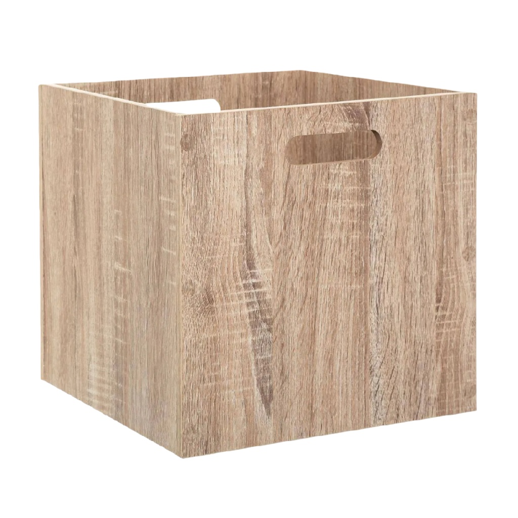 Cubo de Almacenamiento de Madera con Asas-leonardmolly.shop