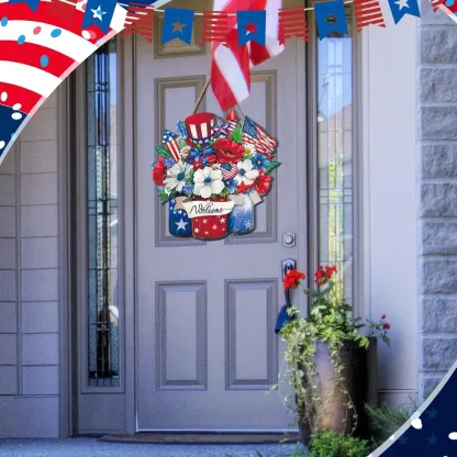 250th America Anniversary Wreath- 1776-2026 Patriotic Door Sign