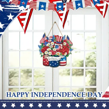 250th America Anniversary Wreath- 1776-2026 Patriotic Door Sign