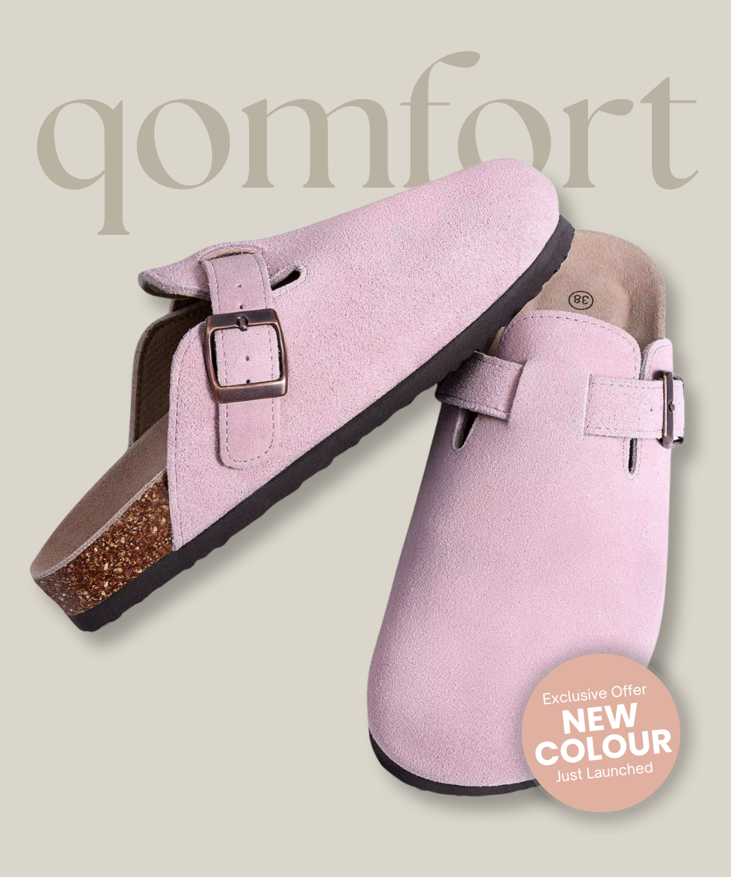 Genuine Suede Clogs by Qomfort