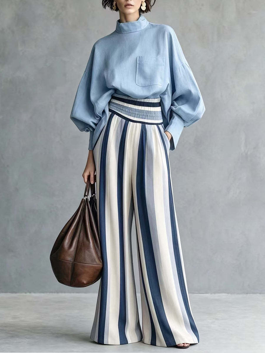 New Arrival - Stylish and Casual Linen-Cotton Blend Two-Piece Set