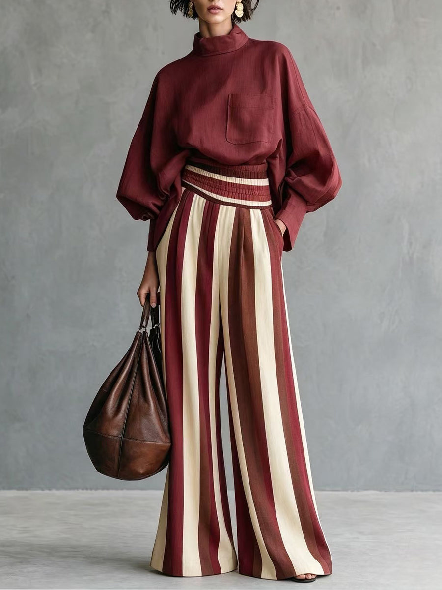 New Arrival - Stylish and Casual Linen-Cotton Blend Two-Piece Set