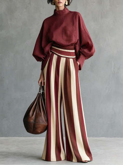 New Arrival - Stylish and Casual Linen-Cotton Blend Two-Piece Set
