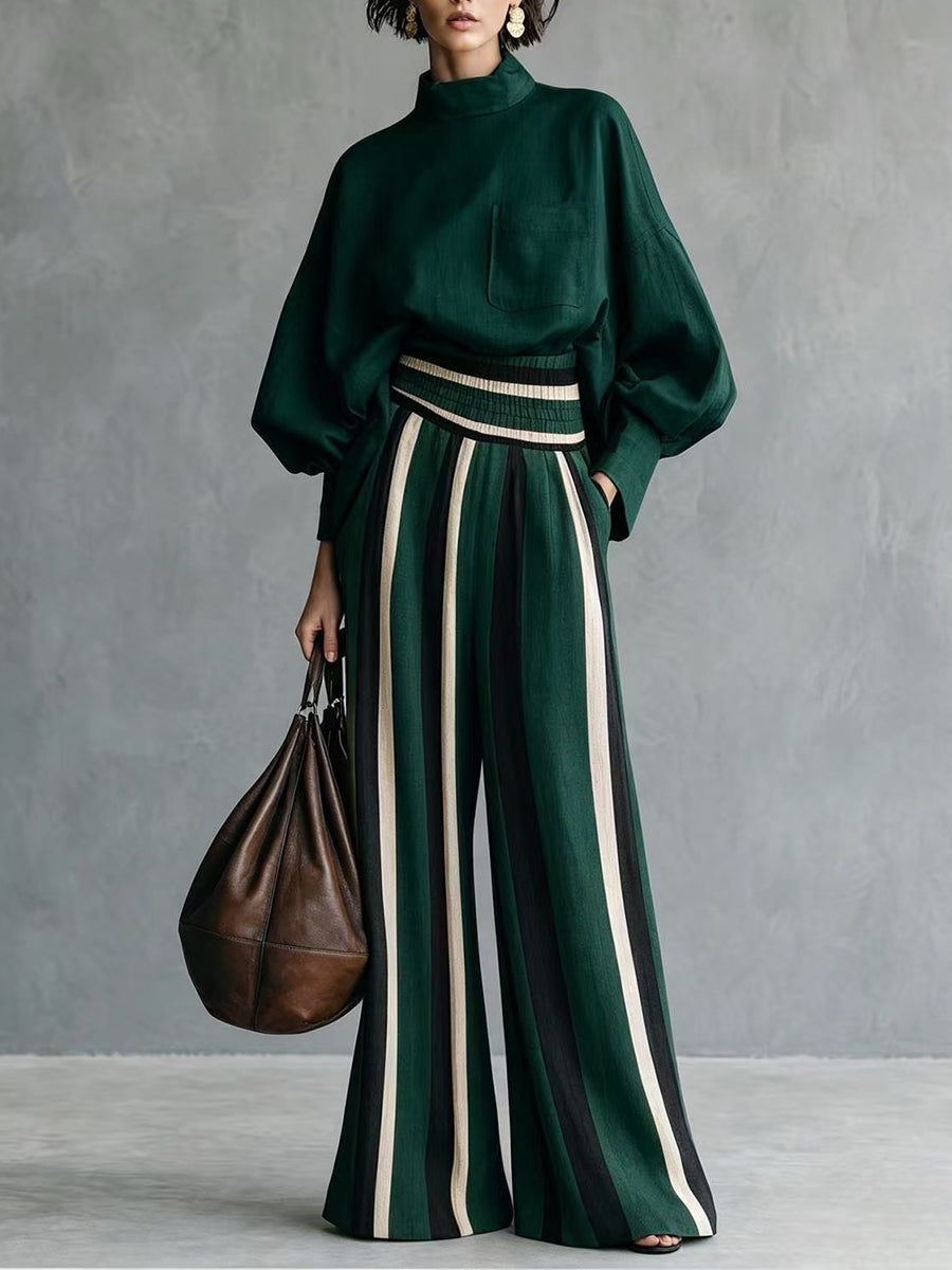 New Arrival - Stylish and Casual Linen-Cotton Blend Two-Piece Set