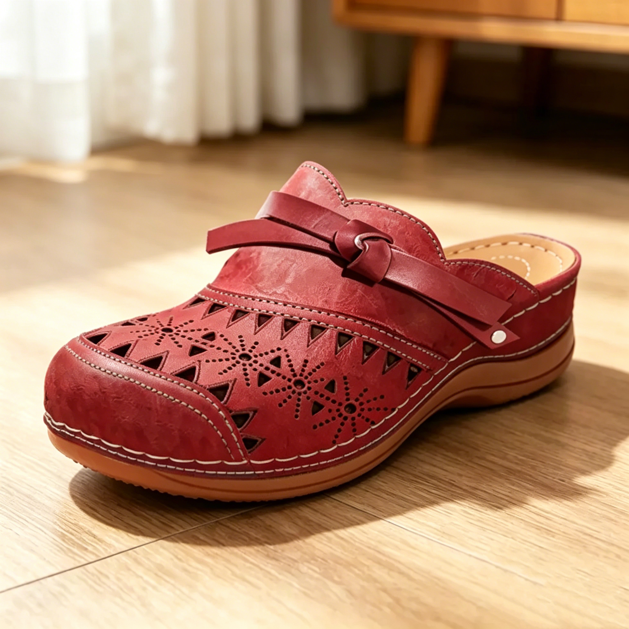 Last day 70% off-Women’s Bowknot Wedge Sandals – Arch Support & Everyday Comfort
