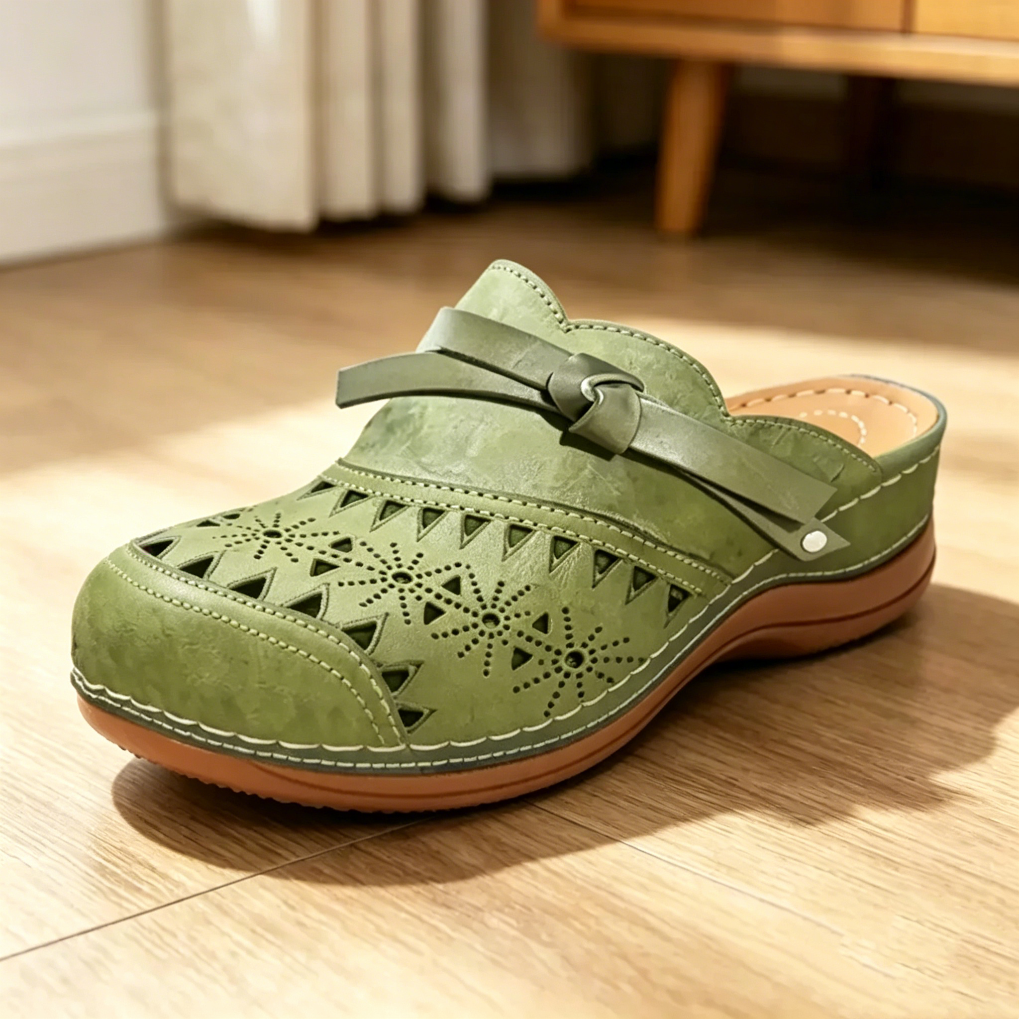 Last day 70% off-Women’s Bowknot Wedge Sandals – Arch Support & Everyday Comfort