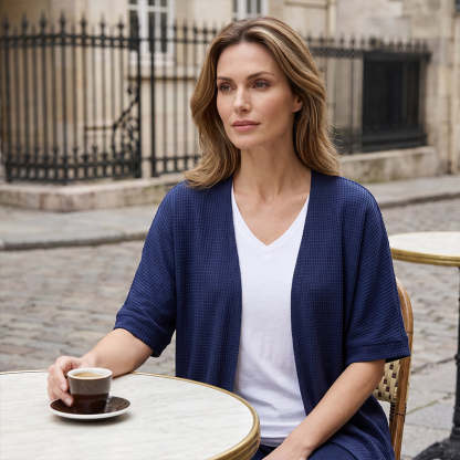 Women's Casual Short Sleeve Cardigan