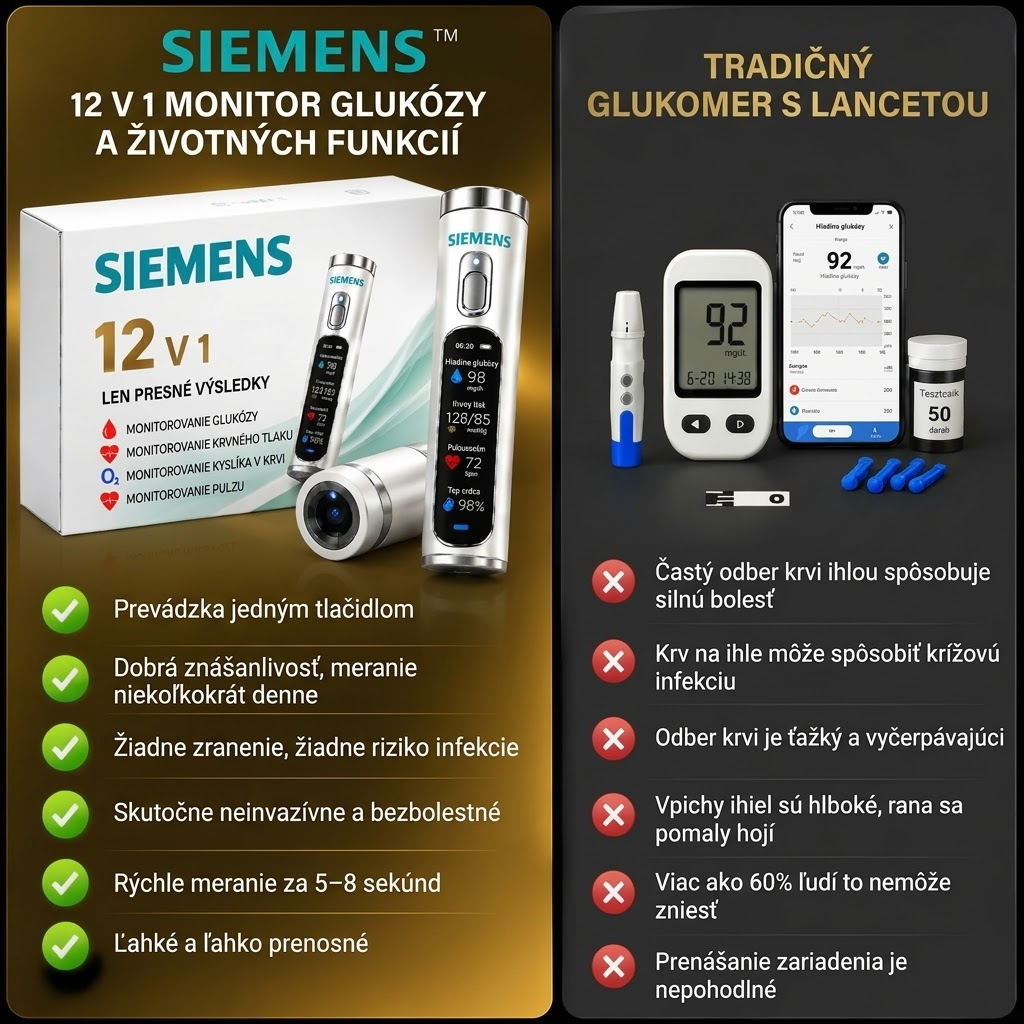 ✅ Neinvazívne inteligentné zariadenie na sledovanie hladiny cukru v krvi s 99,9 % presnosťou
