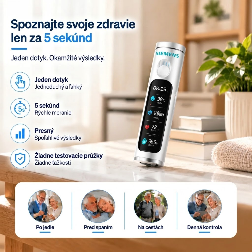 ✅ Neinvazívne inteligentné zariadenie na sledovanie hladiny cukru v krvi s 99,9 % presnosťou