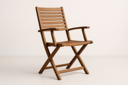 Chaise pliante d'extérieur en bois d'acacia
