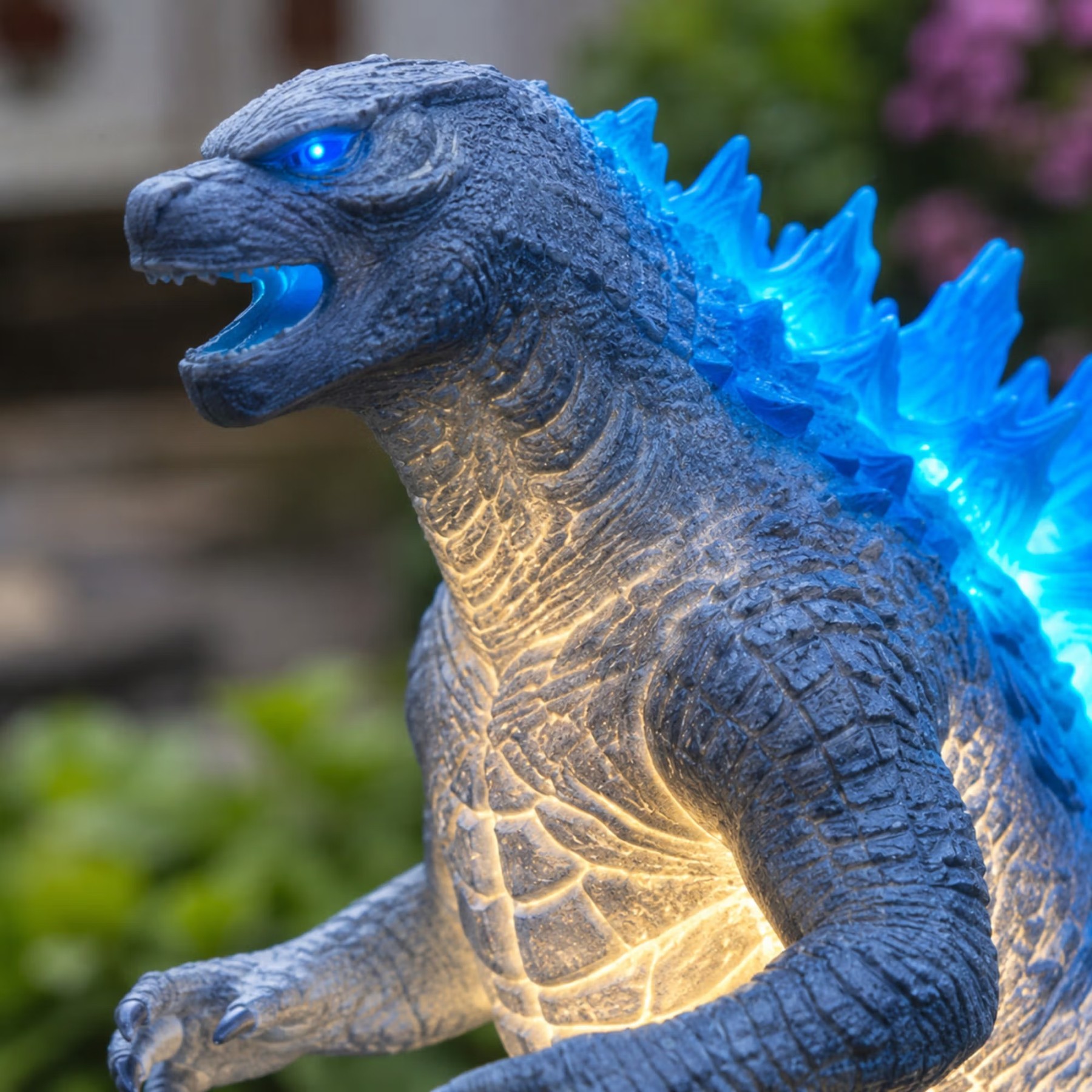 60th Anniversary Solar Garden Stake Light, Sci-Fi Spaceship Inspired Outdoor LED Yard Decor, Collectible Solar Pathway Lamp, Gift for Fans