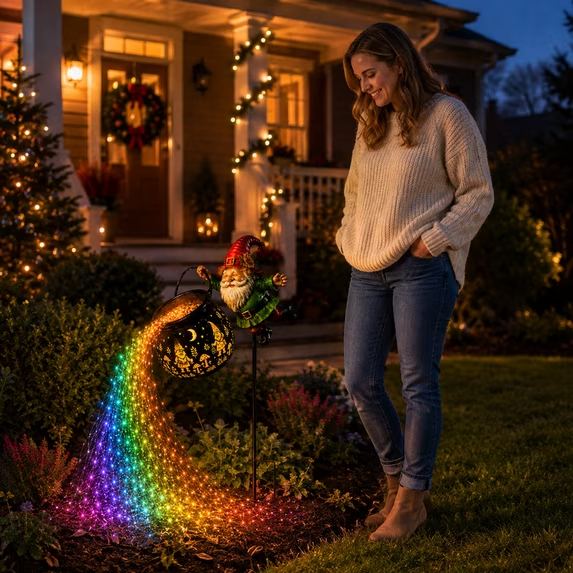Outdoor patio decoration - Magic Flying Solar Garden Light