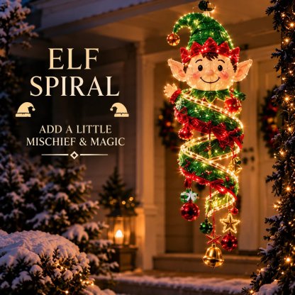 ⏳ Last Day 49% OFF – 🎄Christmas Magic SpiralTM Hanging LED Light Collection 