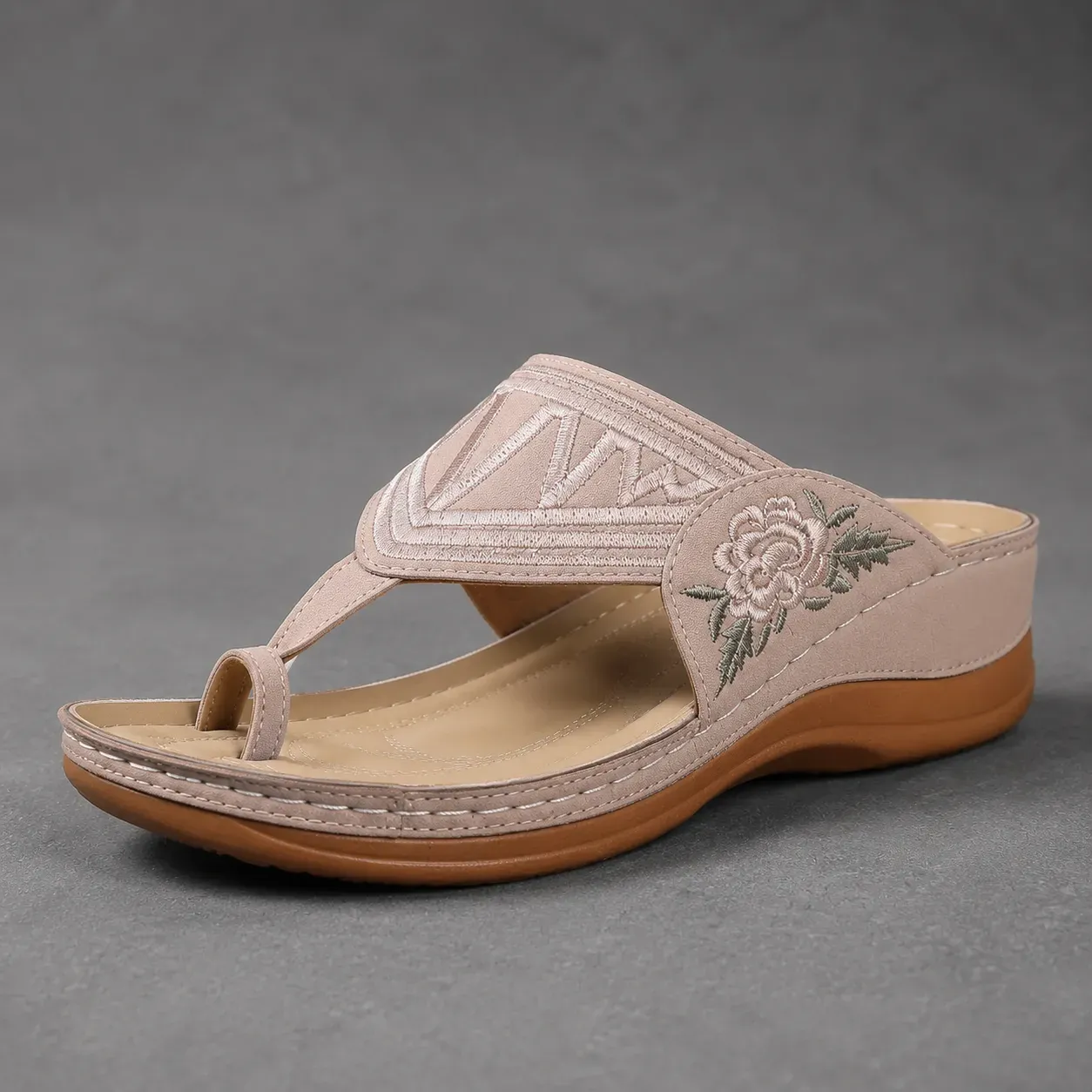 LAST DAY 70% OFF ✨ Women's Floral Embroidered Comfort Sandals