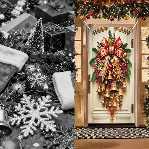 Christmas Bell Door Curtain
