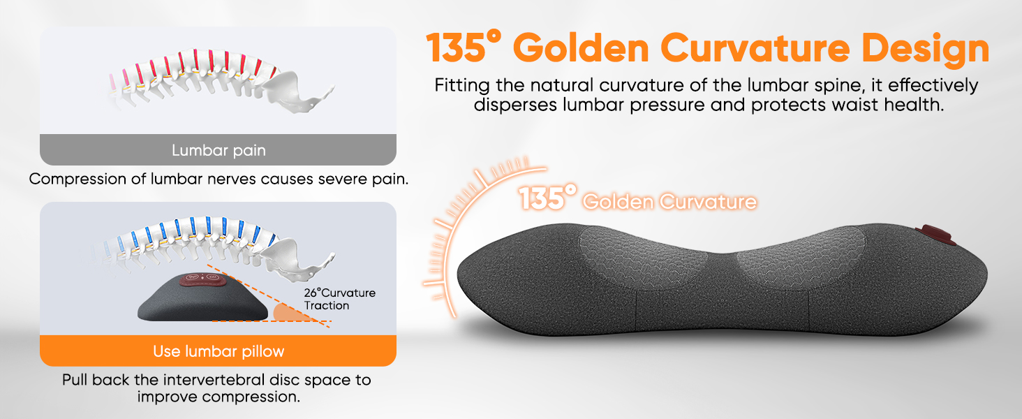 rechargeable lumbar pillow