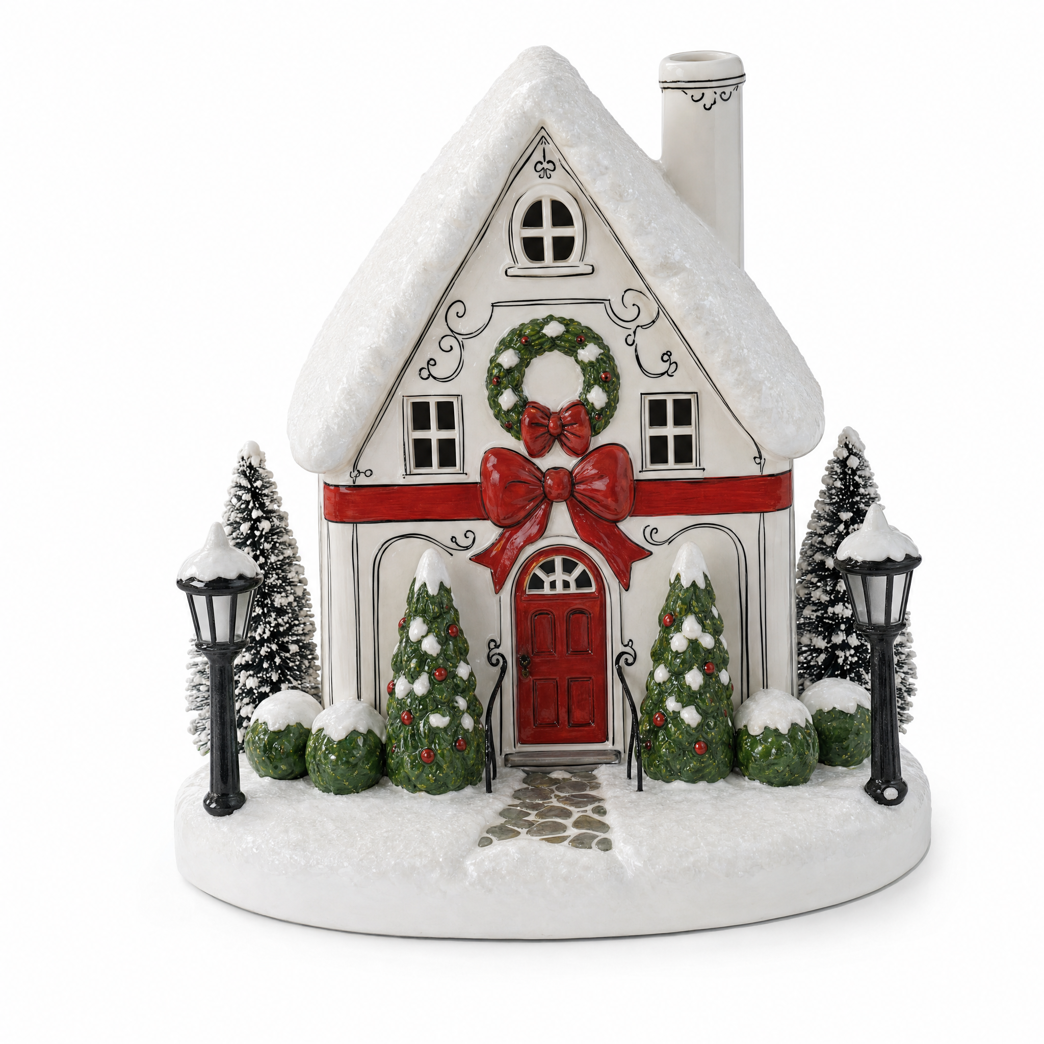 Holly Townhouse Lighted Christmas Diffuser