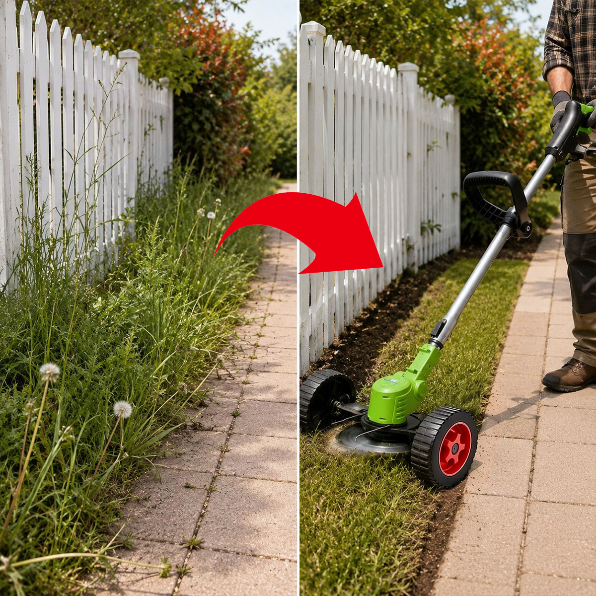 The All-in-One Trimmer That Tackles Grass, Weeds & Brush 