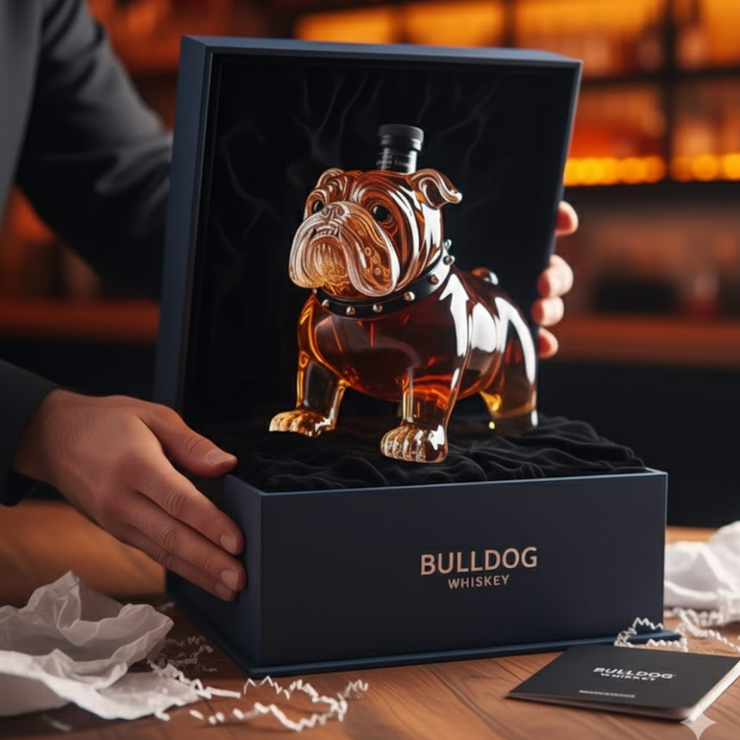 Whisky Bottle - Bulldog Version