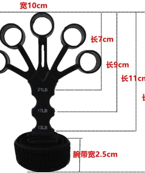 5 Finger Strength Training Device, Adjustable Resistance for Hand Strengthening Exercises