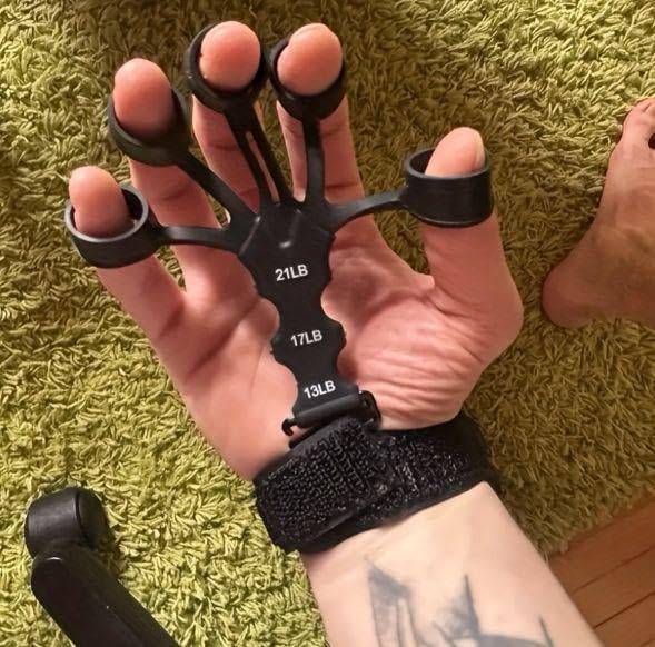 5 Finger Strength Training Device, Adjustable Resistance for Hand Strengthening Exercises