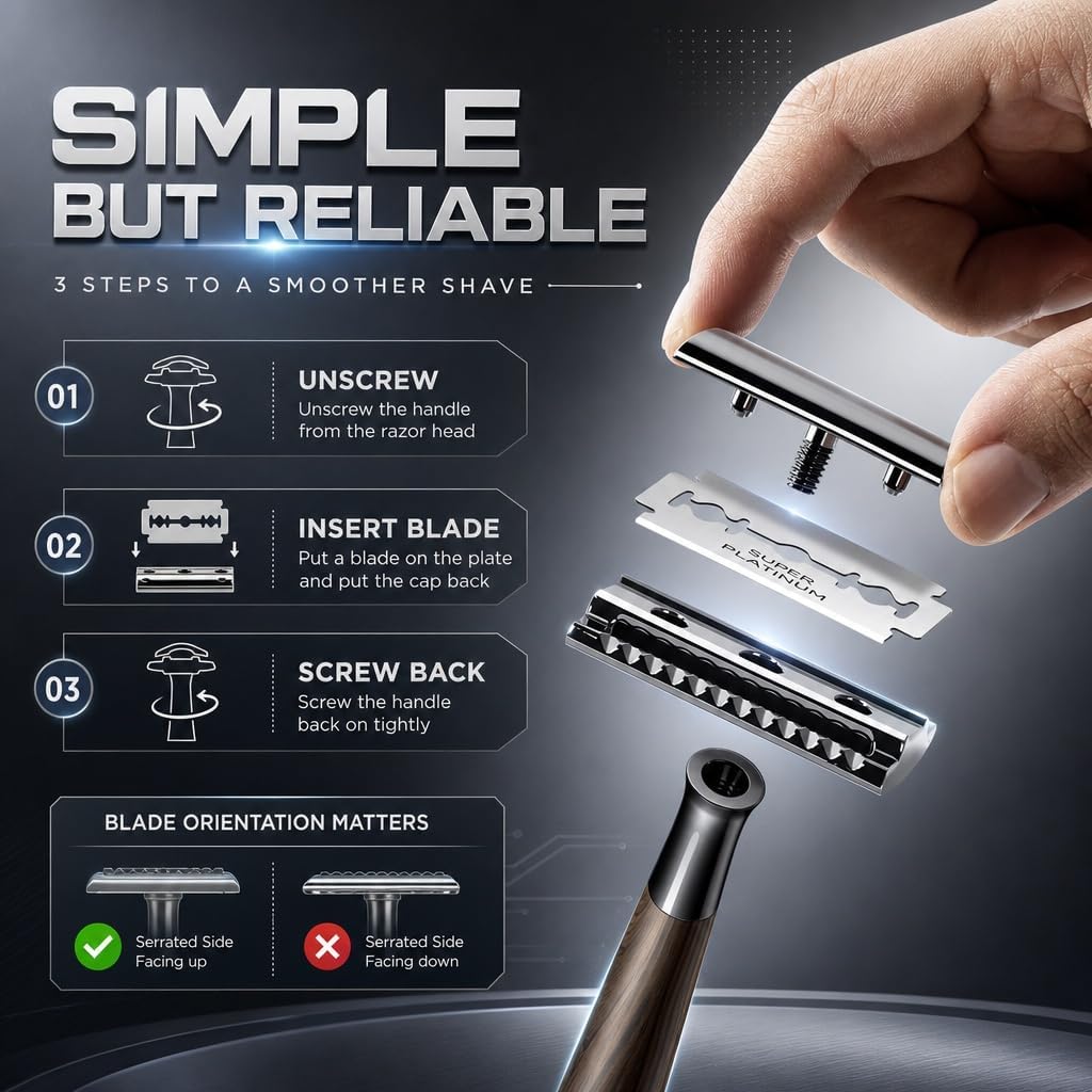  Safety Safety Razor with Handle