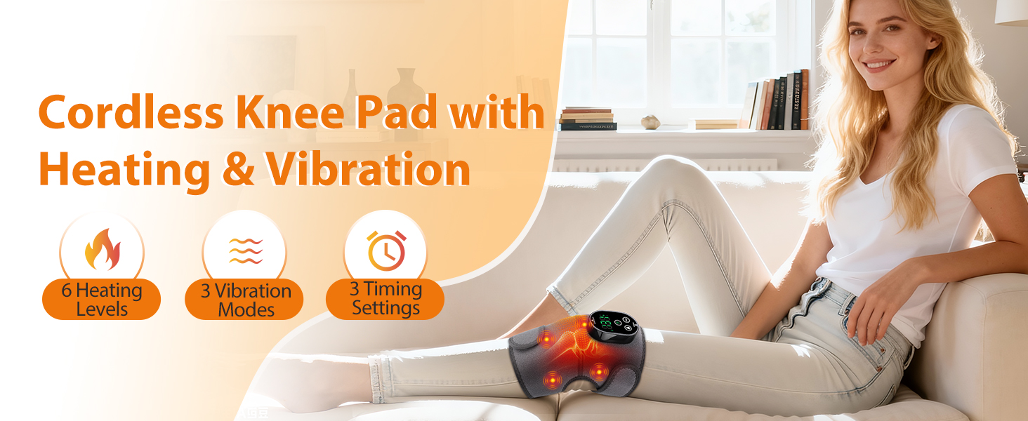 cordless heating knee pad