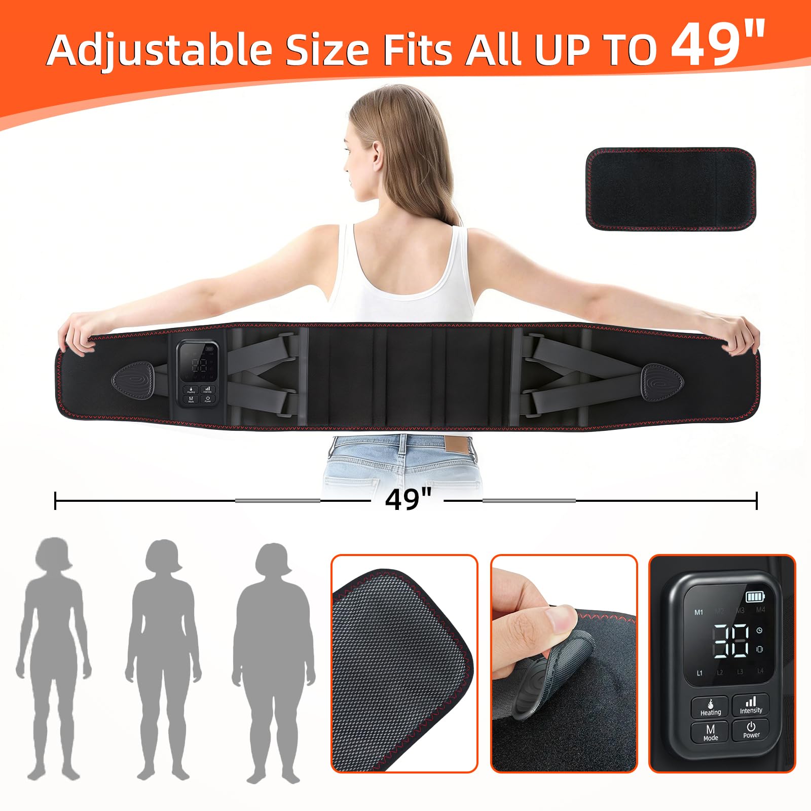 Cordless Heating Massage Belt