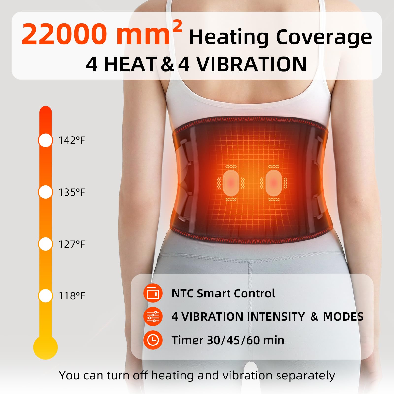 Cordless Heating Massage Belt