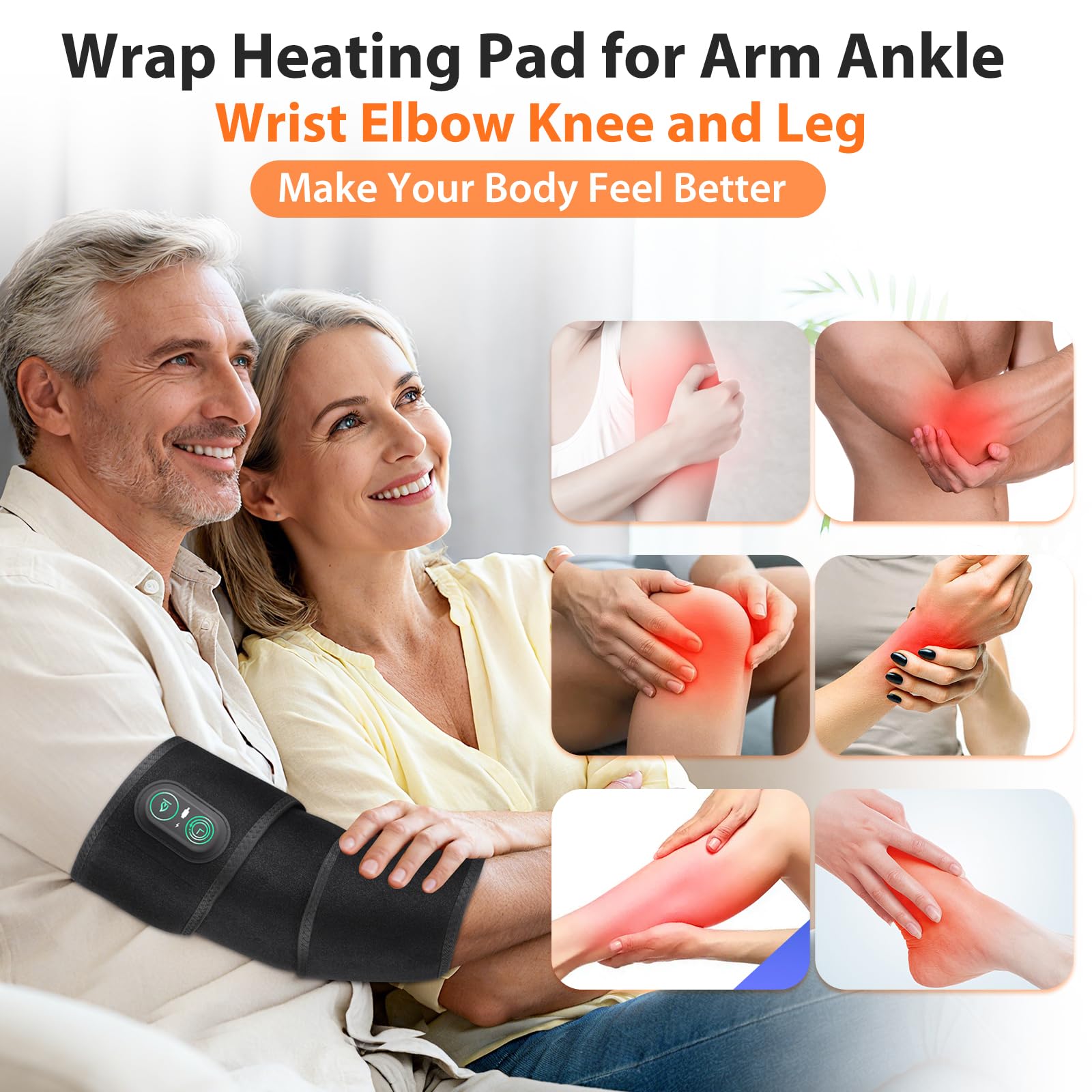 Arm Heating Pad Wrap with Red Light