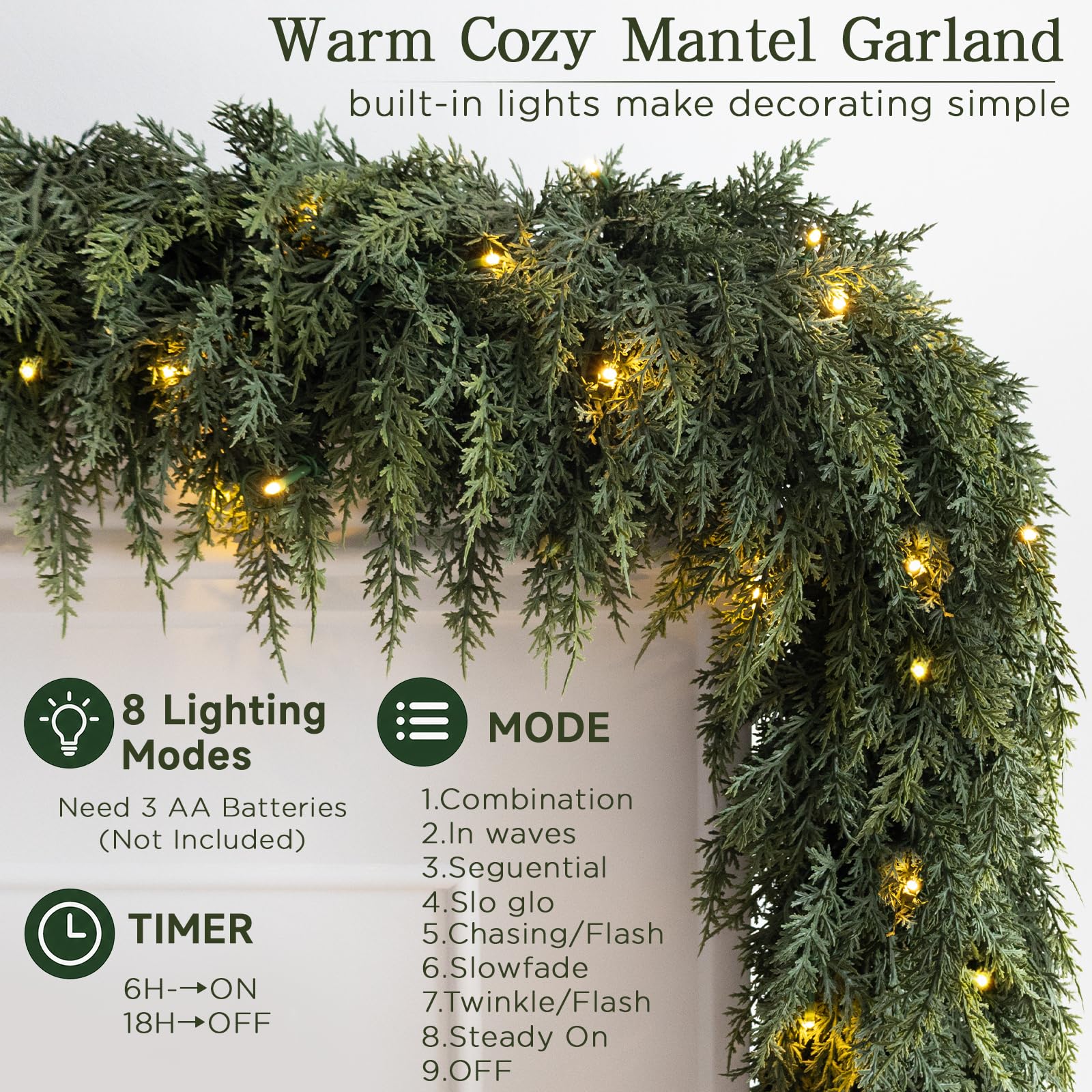 Christmas Cedar Garland