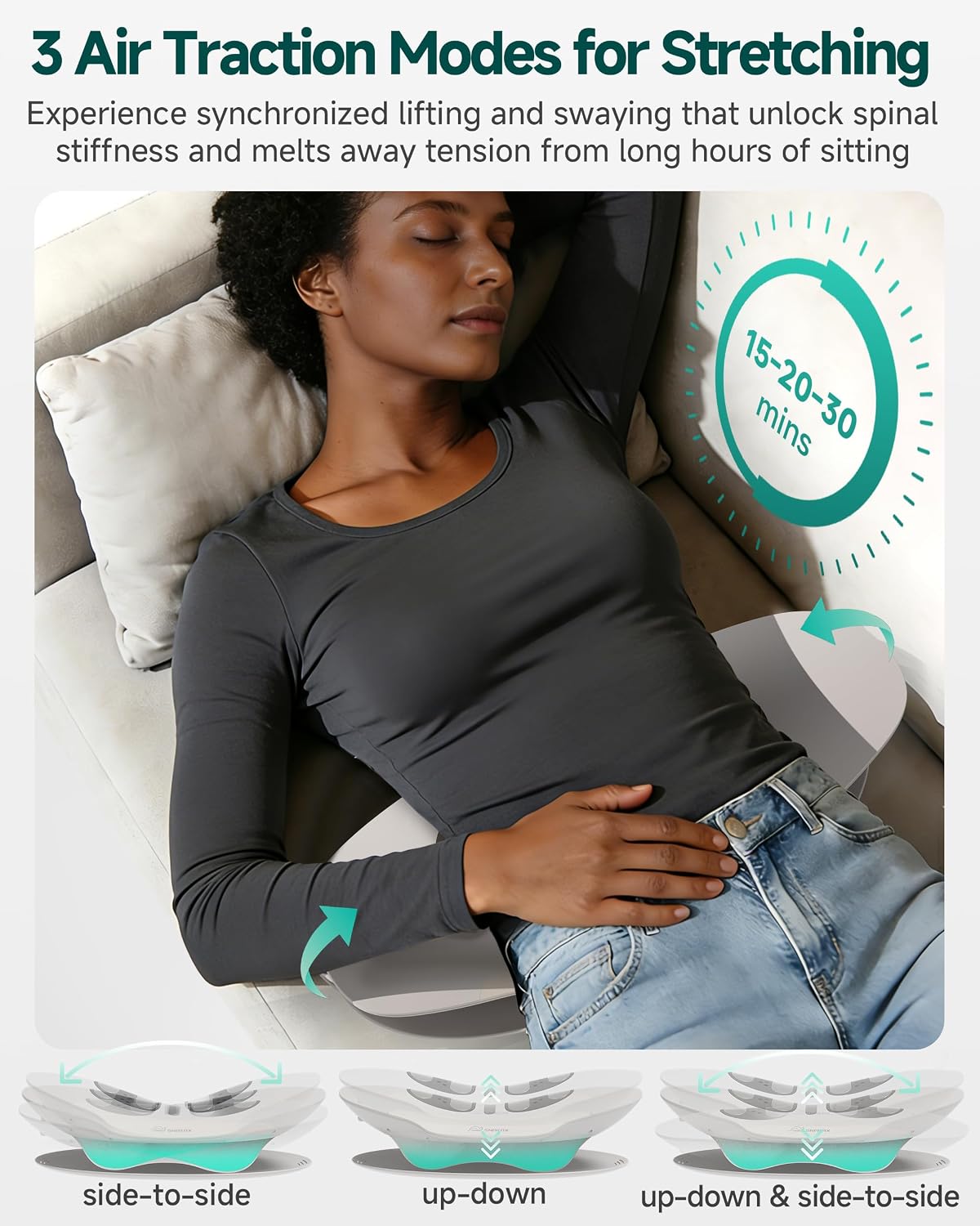 Massager with Heat & Vibration, Back Stretcher, FSA Eligible