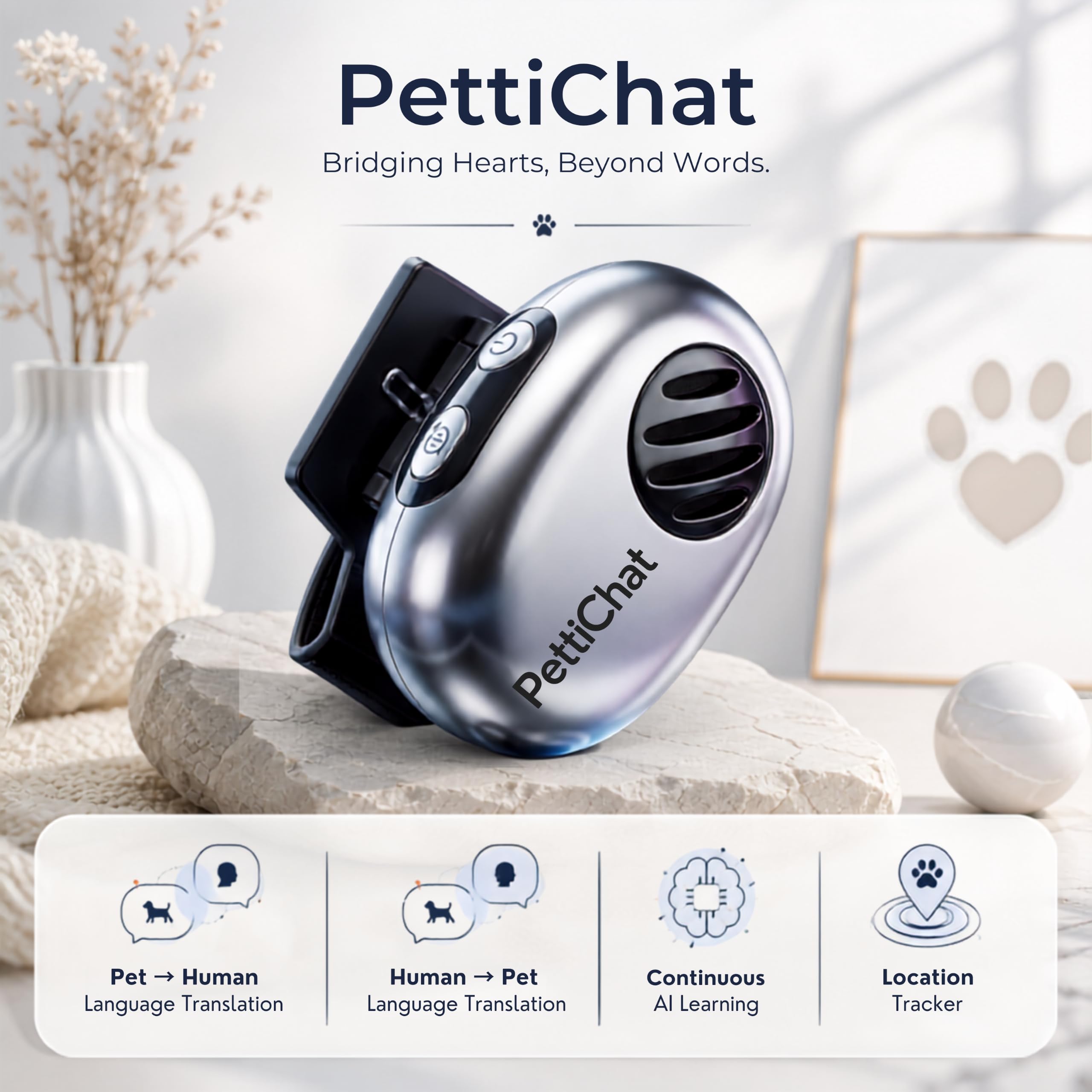 AI Translator Collar for Dogs & Cats