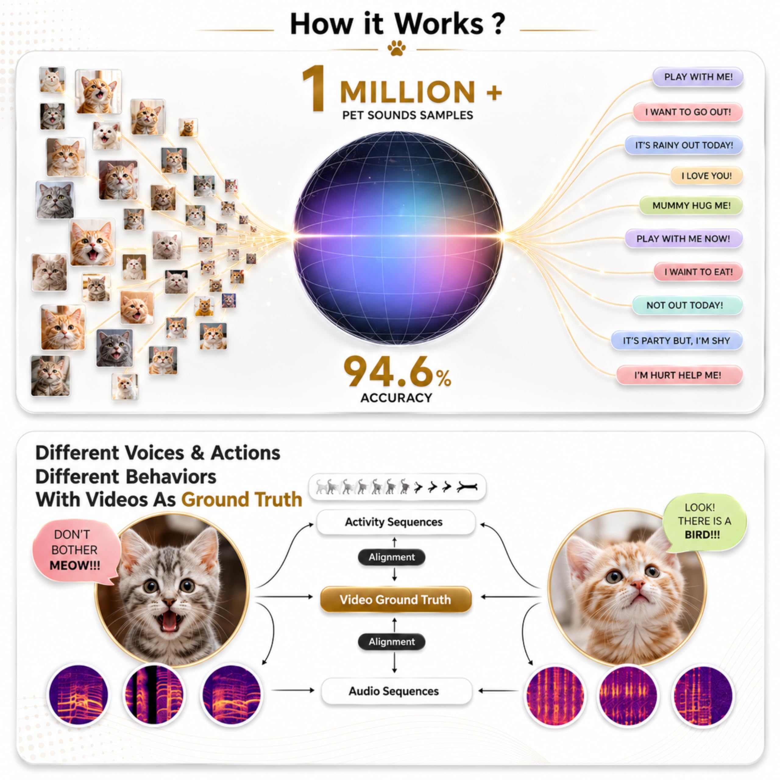 AI Translator Collar for Dogs & Cats